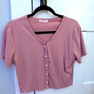 pink romwe top